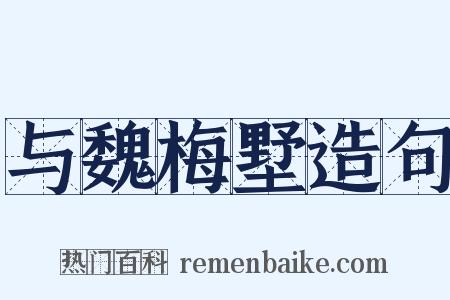 与魏梅墅造句是什么意思的图片
